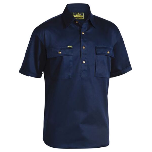 CLOSED FRONT COTTON DRILL SHIRT Thumbnail
