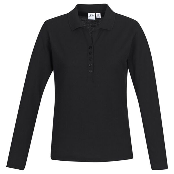 Womens Crew Long Sleeve Polo Thumbnail