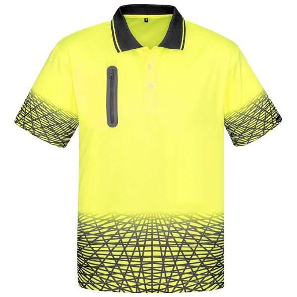 Mens Hi Vis Tracks Polo Thumbnail