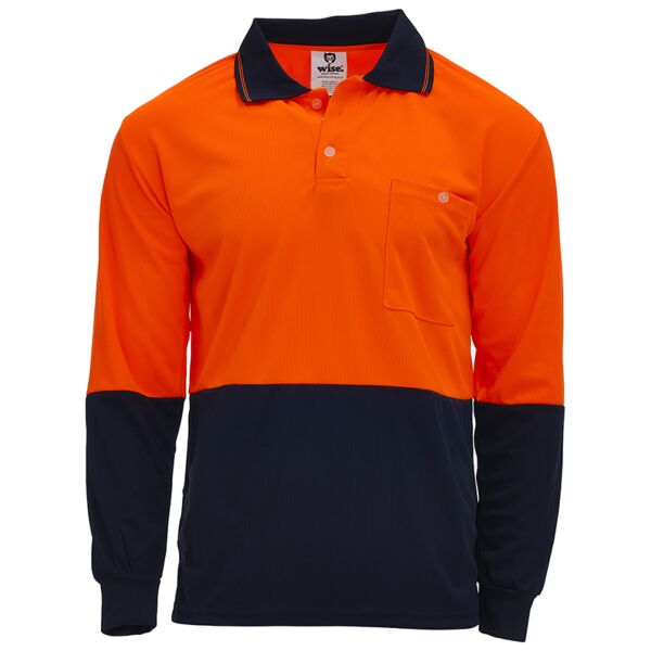 Unisex Hi Vis Polo - Long Sleeve Thumbnail