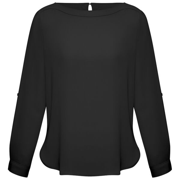 Ladies Madison Boatneck Blouse Thumbnail